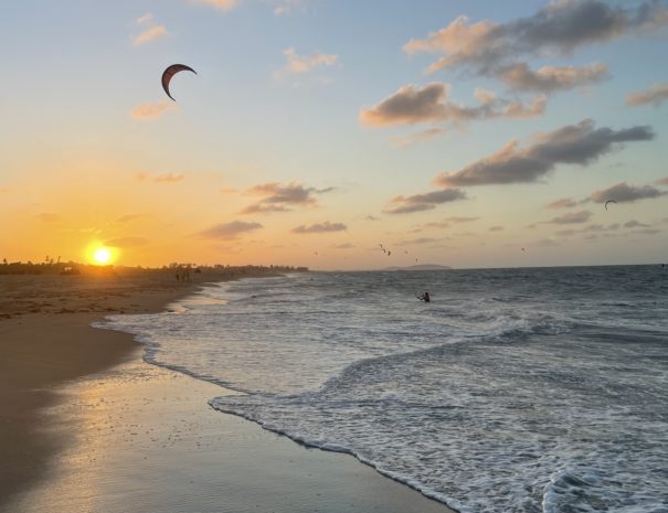 Sunset kite praia do prea